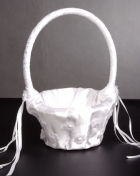 100394 White Wedding flower basket 100394 White Wedding flower basket